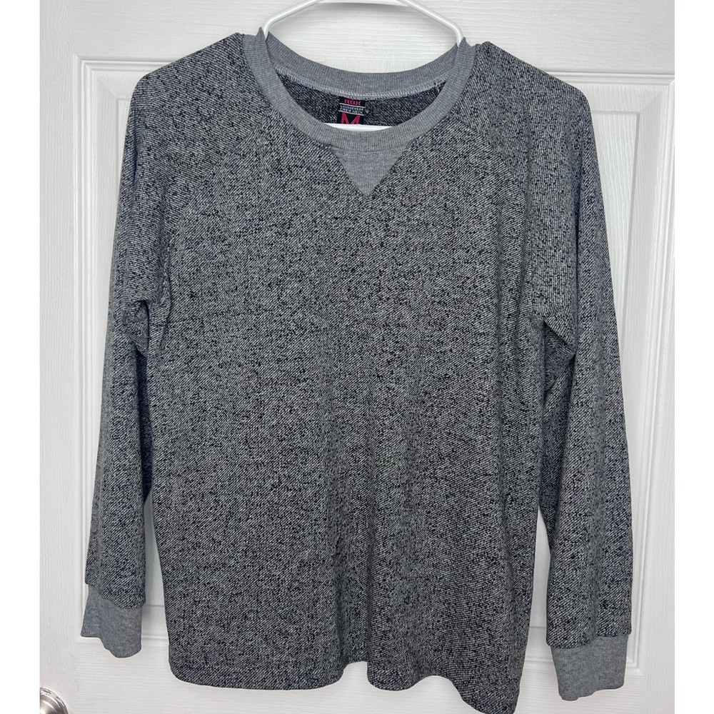 Reebok Loungewear Crew Neck Gray Pullover Size Medium